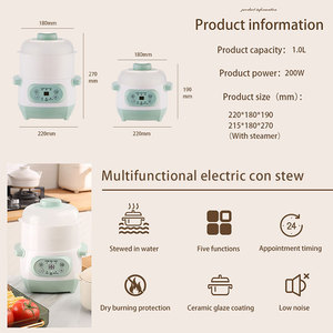 OEM <span class=keywords><strong>Mijoteuse</strong></span> électrique pour bébé <span class=keywords><strong>Mijoteuse</strong></span> <span class=keywords><strong>Mijoteuse</strong></span> avec revêtement en céramique 110V 220V Mini appareil à soupe santé automatique - Product Image 5