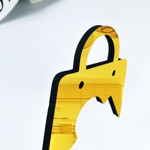 Autocollant mural 3D en acrylique miroir, fait main, personnalisé, 20 cm, motif fée crème glacée en relief, avec adhésif en mousse, écologique, vente chaude - Product Image 4