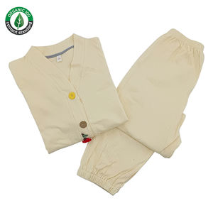 Ensembles de pyjamas pour femmes en coton biologique rose 100%, ensembles de pyjamas boutonnés écologiques pour femmes, vente en gros sur mesure - Product Image 6