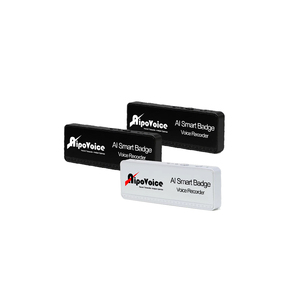 Enregistreur de badge WiFi léger pour la surveillance audio 12H Enregistreur de badge de travail intelligent avec longue durée de vie de la batterie - Product Image 1
