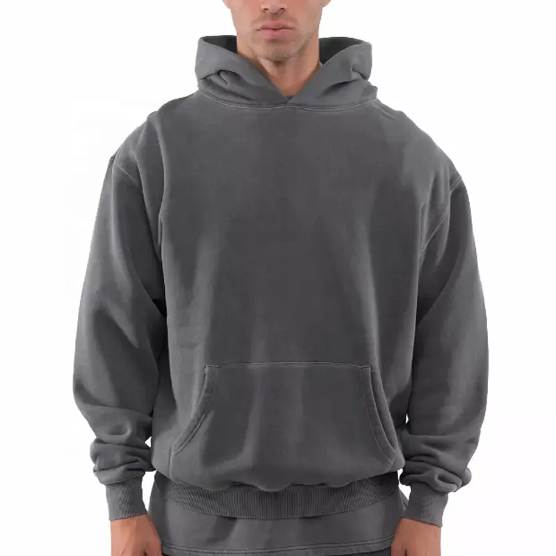 New Hot Sale High Quality Men's Hoodies Kanye Hooded Tech Fleece Sweater Big Hat Hoodie Cotton Oversized Casual Hoodies