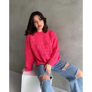 เสื้อสเวตเตอร์ถักคอวี แขนยาว ผ้าเครป สำหรับผู้หญิง สไตล์ลำลอง ใส่ได้ในฤดูใบไม้ร่วง ไม่เป็นขุย 12 กรัม สีขาว - Product Image 6