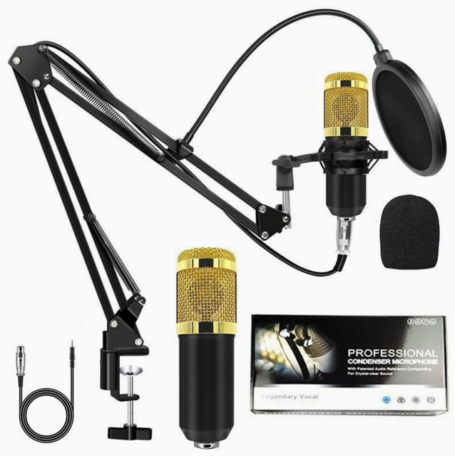 Professional Bm 800 Condenser Microphone 3.5Mm Wired Bm-800 Karaoke BM800 Recording Microphone for Computer Karaoke KTV