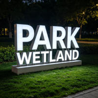 Grandes lettres lumineuses LED, enseignes personnalisées en acrylique 3D, lettres imperméables pour la publicité extérieure, lettres autoportantes