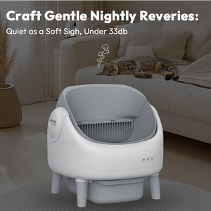 Elettpet automatico Smart Open-Top autopulente lettiera <span class=keywords><strong>per</strong></span> <span class=keywords><strong>gatti</strong></span> neri con sistema di Monitor Wifi e setaccio a griglia <span class=keywords><strong>per</strong></span> <span class=keywords><strong>gatti</strong></span> - Product Image 6