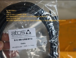 สายเคเบิลตั้งค่า ATOS E-C-SB/M12 ของแท้สำหรับเครื่องขยายเสียงดิจิตอล ตัวเชื่อมต่อ M12 เป็น USB - Product Image 3