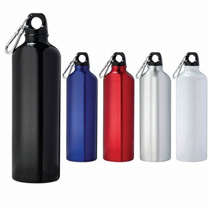 Bouteille d'eau sportive en aluminium légère à paroi simple pour vélo avec couvercle anti-poussière – Publicitaire - Product Image 3