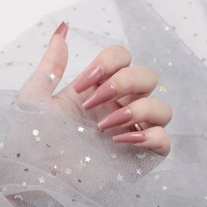 <span class=keywords><strong>Faux</strong></span>-<span class=keywords><strong>ongles</strong></span> en forme de cercueil et de ballet, accessoires pour femmes, longueur moyenne, brillants, ballerine, <span class=keywords><strong>2021</strong></span> de prix bas, à pression, design - Product Image 5