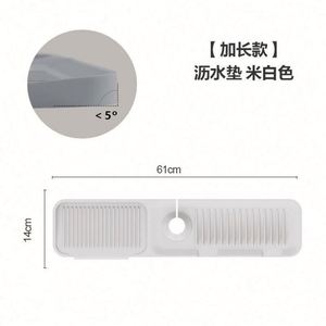 Tapis de protection anti-éclaboussures en silicone pour évier de cuisine avec support pour éponge - Product Image 5