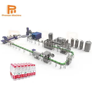 Mitsubishi inverter auto beverage bottle washing filling water bottle packaging machine