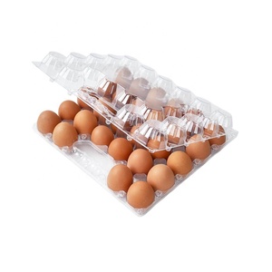 Blíster desechable transparente de 28 agujeros, cartón de huevos, bandeja de huevos de plástico transparente para <span class=keywords><strong>granjero</strong></span> - Product Image 1