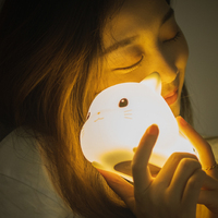 Main Clap Dormir LED Silicone Veilleuse Chambre Sommeil Lumière pour Enfants
