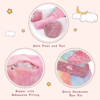 Vente en gros de grande qualité rose peluche grand animal jouet ensemble poney cheval pour amis enfants fête cadeaux d'anniversaire