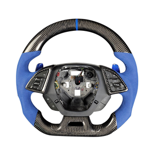 Volant en Alcantara et fibre de carbone pour Chevrolet Camaro C7 C8 <span class=keywords><strong>Corvette</strong></span> C7 2011 2012 2014 2016 2017 - Product Image 5