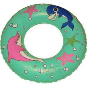 Детские надувные ПВХ плавательные кольца высокого качества с мультяшным принтом дельфина плавающие кольца для начинающих подмышек