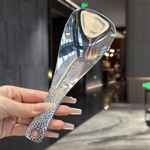 Stainless Steel Creative Hammer Grain square Serving Spoon Household Rice <b>Spatula</b> Canteen Restaurant Playing Rice Spoon <b>Spatula</b> - Product Image 2