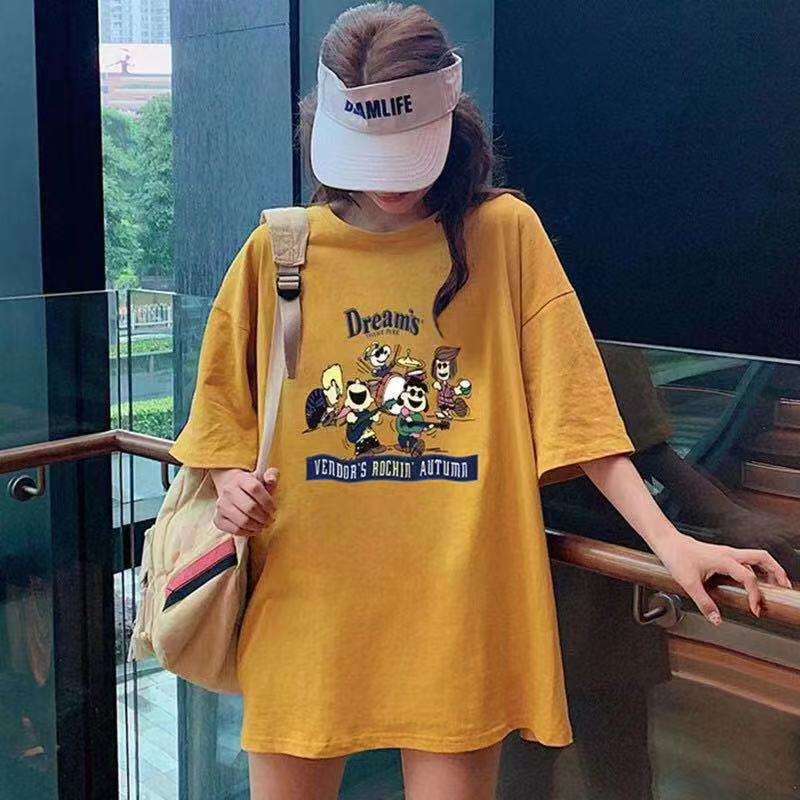 Camisetas 100 de algodón con estampado de dibujos animados para