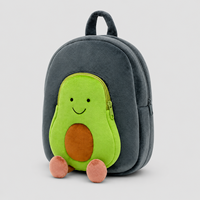 Sac à dos mignon pour enfants, sac de maternelle fantaisie en peluche avec bretelles réglables