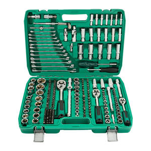 Juego de herramientas de reparación de automóviles profesional de 216 piezas, kit de llaves de vaso de 1/2 pulgada, herramientas manuales para mantenimiento de automóviles y reparación de maquinaria. - Product Image 1