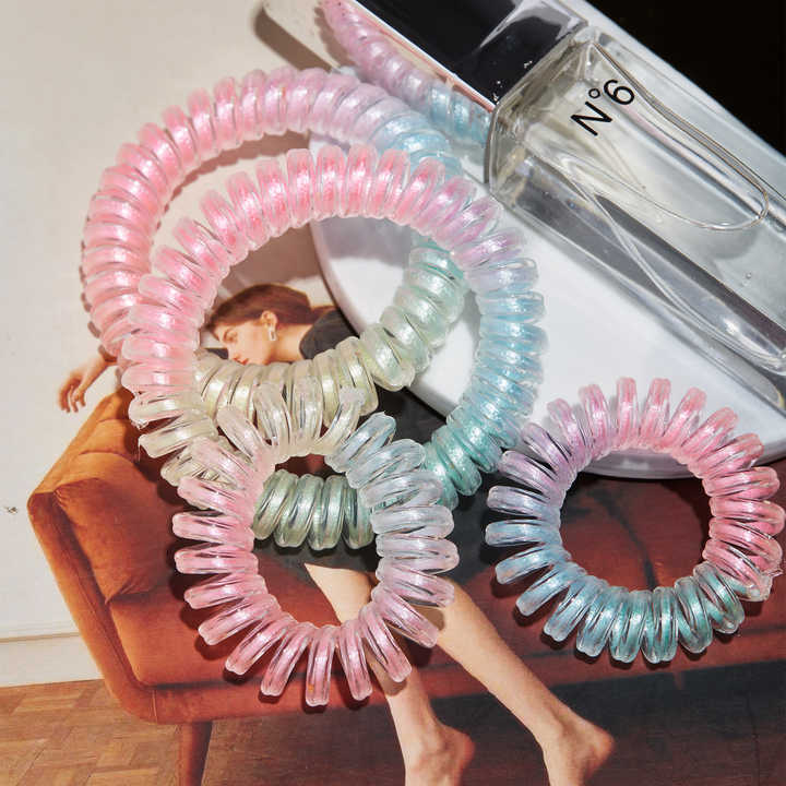 Large Different Style Coil Hair Ties in Bulk, Hair Rubber Band, Elastic Hair Band