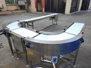 PVC-bandtransportband <span class=keywords><strong>2025</strong></span> met 90- en 80-graden bochten in een circulaire transportlijn - Product Image 4