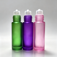 Botella de Vidrio Esmerilado de 10 ml con Rodillo, Tapa Metálica, para Aceites Esenciales, Perfumes y Cosméticos, con Logotipo Personalizado en Serigrafía