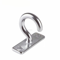 Polea marina de placa plana curva en forma de signo de interrogación, de acero inoxidable 304 pulido a espejo, accesorio náutico para ventilador de techo de barco