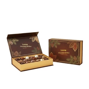 Caja de Regalo de Chocolate de Lujo Personalizada con Tapa Magnética, Estampado en Oro, Suministro Directo de Fábrica - Product Image 2