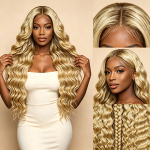Paquetes de Cabello Humano Virgen Rizado Francés Rubio 613, Extensiones de Cabello Rizado Brasileño 100% Sin Procesar al por Mayor - Product Image 1