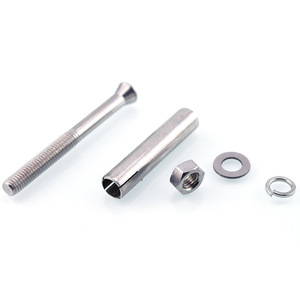 Boulon d'expansion en acier inoxydable 304 M6 M8 M10 M12 M14 M16 avec écrou et rondelle, norme nationale, qualité A, surface polie - Product Image 1