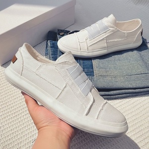 Scarpe Casual Basse in Tela Leggera da <span class=keywords><strong>Uomo</strong></span> con Elastico, Slip-on con Suola Piatta in Gomma, Colore Unito per Camminate Quotidiane e Brevi Viaggi - Product Image 5