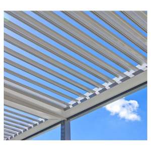 Pérgola con Techo <span class=keywords><strong>de</strong></span> Láminas Ajustables Prima Premium para Barbacoas Familiares, Gazebo con Techo <span class=keywords><strong>de</strong></span> Láminas para Exteriores, Cómodo y Seguro - Product Image 1