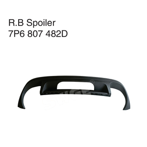 Spoiler paraurti inferiore posteriore materiale verniciato nero 7 p6 807 482 D per <span class=keywords><strong>TOUAREG</strong></span> 2016-spoiler posteriore strutturato - Product Image 3