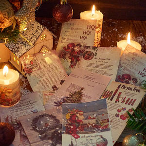 50 pcs/pack matériel livre noël Carol noël thème manuel bricolage matériel décoration - Product Image 3