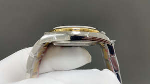 2025 Montre mécanique haut de gamme pour hommes avec calendrier bicolore et gravure au diamant pour hommes... - Product Image 5