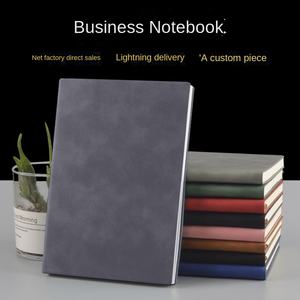 Taccuino in morbida pelle per affari, personalizzabile in pelle di pecora, con confezione regalo, ideale per riunioni, con logo stampato - Product Image 5