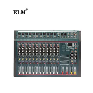 Mezclador de sonido profesional DN1233 ELM, 12 canales, controlador de interfaz usb, mezclador, amplificador de audio profesional