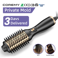 Brosse Soufflante Ionique 3-en-1 Professionnelle pour Salon et Hôtel, Sèche-Cheveux, Lisseur et Fer à Boucler, 1200W Haute Puissance, Vente en Gros Fabricant