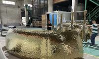 Comptoir de bar en acier inoxydable doublement incurvé de luxe pour hôtels, restaurants et bars lounge