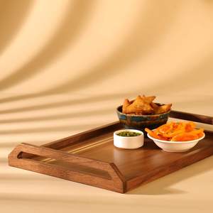Bandeja de madera de calidad estándar, bandeja grande para aperitivos para bodas y decoración del hogar a un precio asequible - Product Image 2