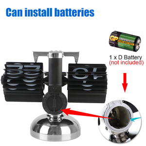 Đồng hồ máy tính để bàn cổ điển sáng tạo kim loại màu trắng đứng nhà nhỏ kỹ thuật số bánh lật độc đáo tự làm thép không gỉ hoạt động - Product Image 3