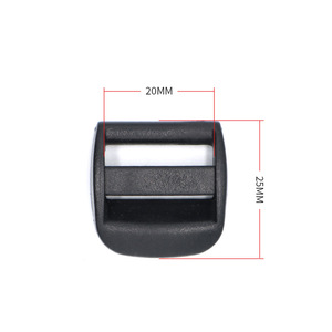 Boucle en plastique D030 20 mm, attache réglable à trois positions pour accessoires de sac - Product Image 3