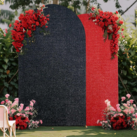 Panneau de séparation latérale en polyester solide doré métallisé, 1,5 m (65x150 cm), pour décoration de photomaton de mariage