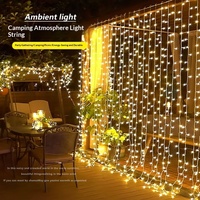 Nouvelles guirlandes lumineuses LED 3x3m à fil de cuivre pour décorations de Noël transfrontalières, alimentées par USB/solaire, étanches