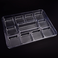 Jutran Boîte en plastique personnalisée à emporter avec plateau à cavité carrée Boîte d'emballage blister pour mini biscuits et gâteau pour récipient alimentaire
