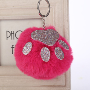 10cm ours <span class=keywords><strong>patte</strong></span> boule <span class=keywords><strong>porte</strong></span>-clés boule <span class=keywords><strong>de</strong></span> fourrure <span class=keywords><strong>de</strong></span> <span class=keywords><strong>lapin</strong></span> en plein air <span class=keywords><strong>porte</strong></span>-clés - Product Image 4