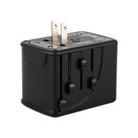 Produk terbaru pengisi daya Adaptor Travel dengan 4 Port USB dan soket Universal & colokan yang dapat ditarik