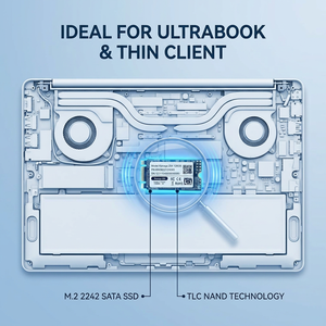 SSD M.2 2242 Berkinerja Tinggi dengan Chipset SATA TLC NAND, Peningkatan Boot Cepat untuk Ultrabook dan Thin Client - Product Image 5