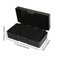 Boîte de munitions ABS accessoires de chasse tactique activité de plein air 9mm 50 cartouches porte-balles organisateur conteneur