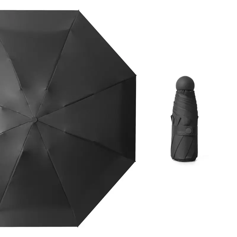 प्रचार आउटडोर कस्टम पॉकेट छाता बारिश मिनी कैप्सूल लोगो मुद्रण के साथ
